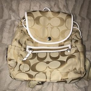 Coach Mini BackPack w/ Signature Print